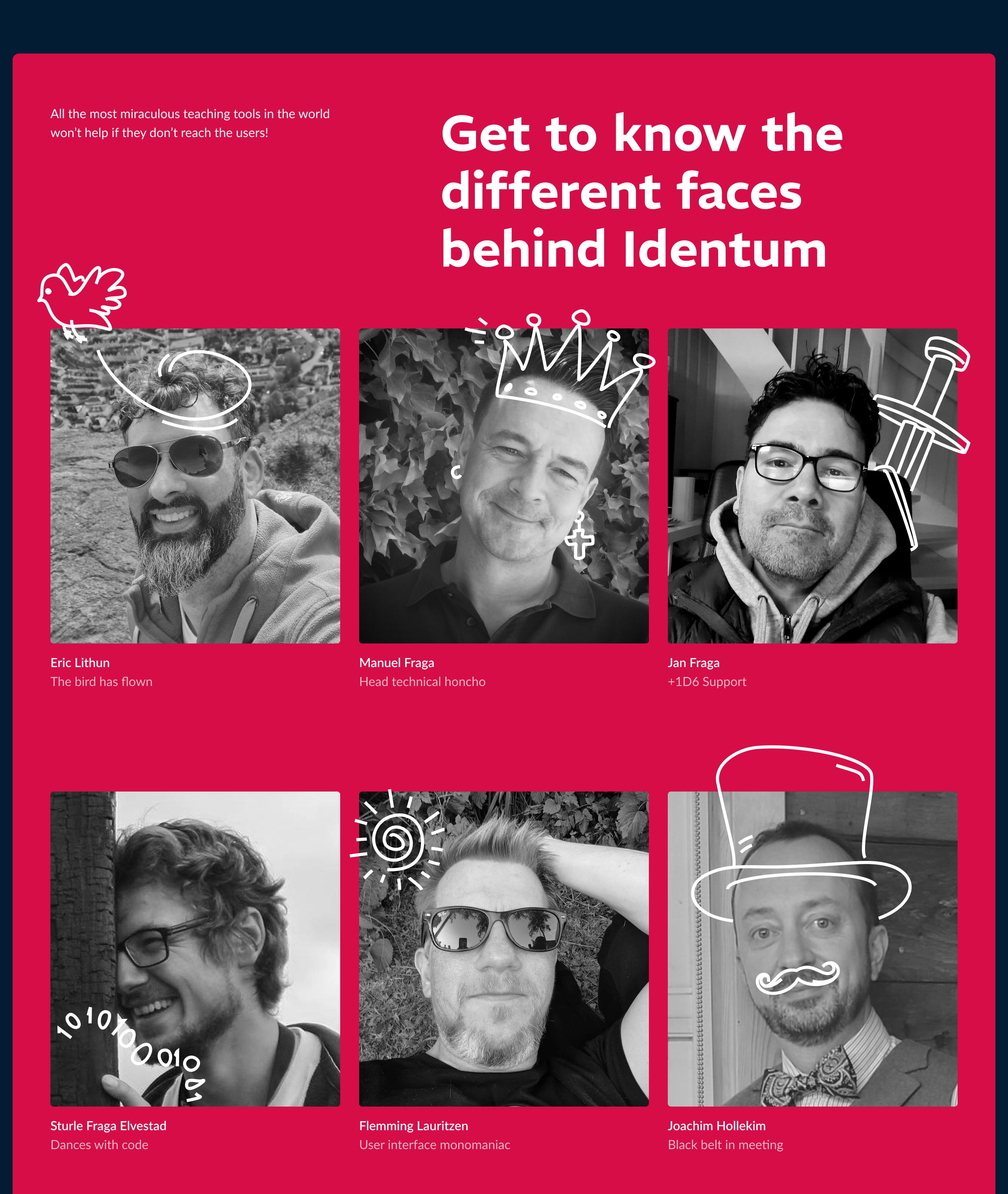 Doodles on top of photos